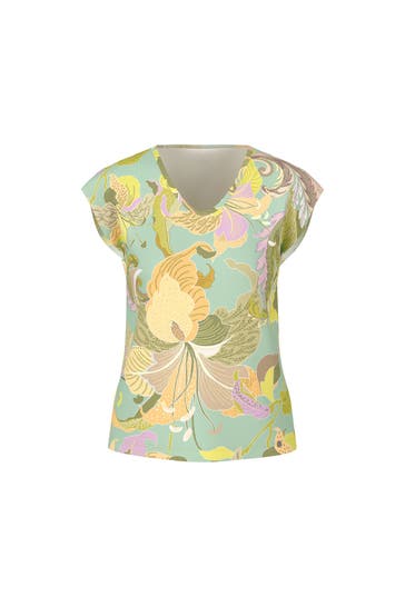 MARC CAIN Strickshirt floral