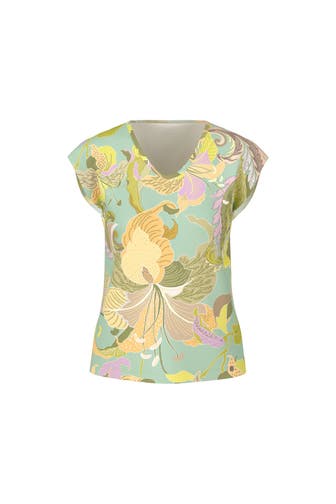 MARC CAIN Strickshirt floral