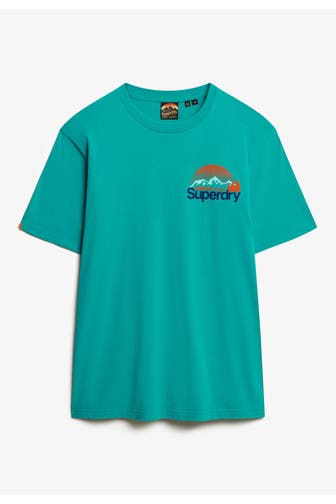 SUPERDRY T-Shirt 'Great Outdoors' türkis