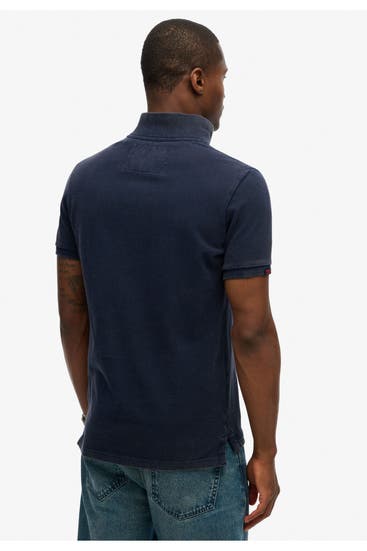 SUPERDRY - Polo-Shirt 'Vintage Athletic' dunkelblau