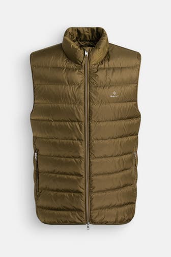 GANT Daunen-Weste oliv