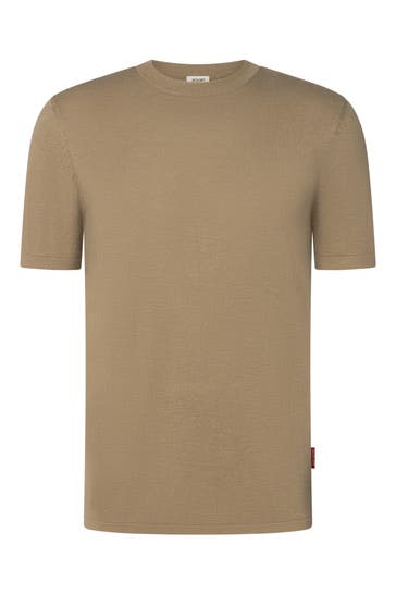 JOOP! Strickshirt 'Bjarno' hellbraun