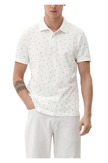 S.OLIVER Polo-Shirt weiß