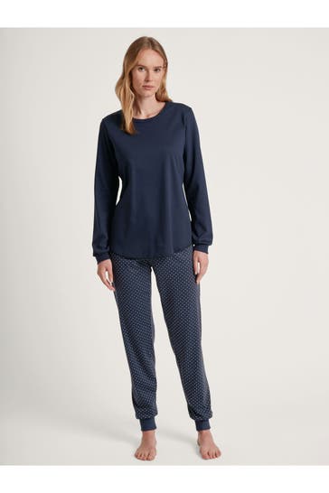 CALIDA Pyjama navy gepunktet