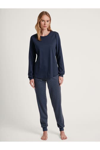 CALIDA Pyjama navy gepunktet