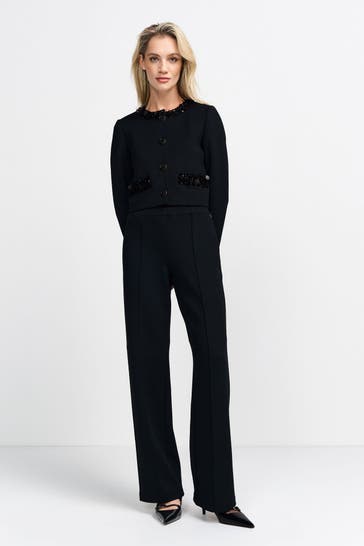 RICH & ROYAL Stoffhose schwarz