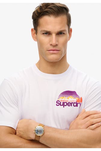 SUPERDRY T-Shirt 'Great Outdoors' weiß