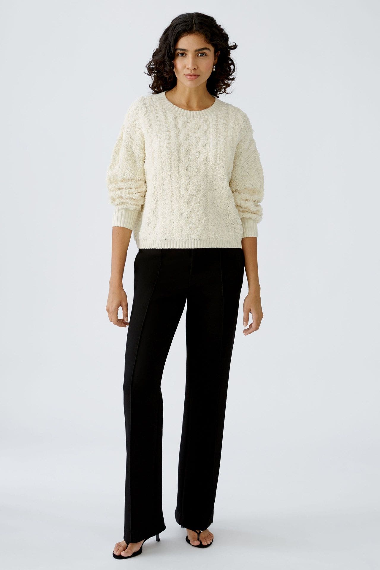 OUI Strickpullover ecru, Bild 1