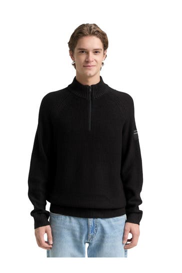 TOM TAILOR Strick-Troyer schwarz