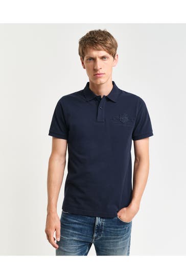 GANT Polo-Shirt nachtblau
