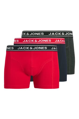 JACK & JONES 3er-Pack Boxer Trunks mehrfarbig