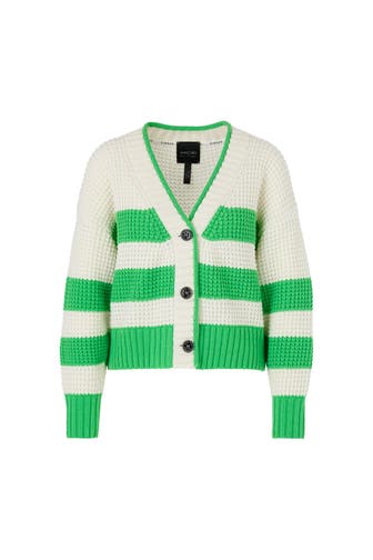 MARC CAIN Wollmix-Strickjacke gestreift