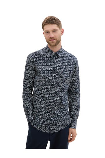 TOM TAILOR Casual-Hemd Fitted Fit