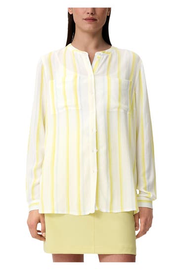 COMMA, Casual-Bluse gemustert