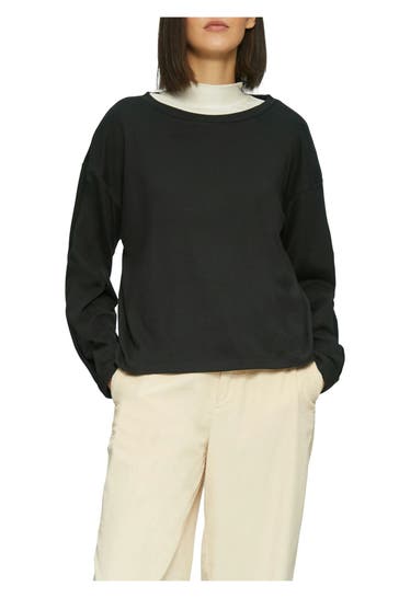 S.OLIVER Sweatshirt schwarz