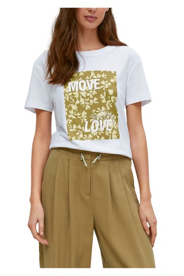 COMMA, T-Shirt weiß