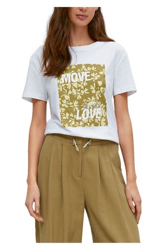COMMA, T-Shirt weiß