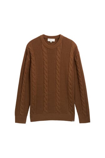 TOM TAILOR Strickpullover hellbraun