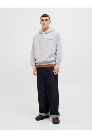 JACK & JONES Hoodie hellgrau