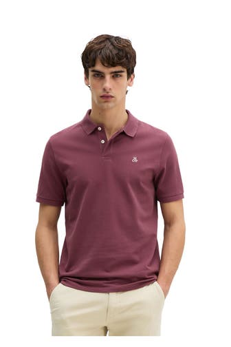 MARC O'POLO Polo-Shirt burgunder