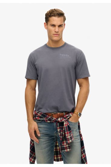 SUPERDRY - T-Shirt blaugrau