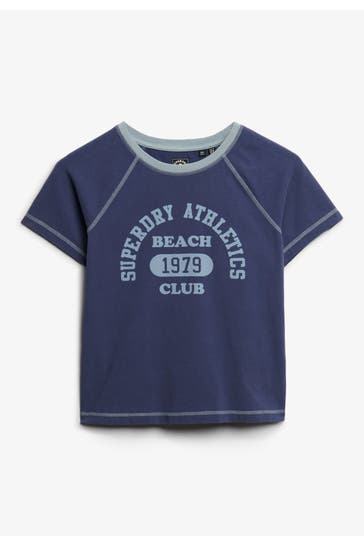 SUPERDRY T-Shirt rauchblau