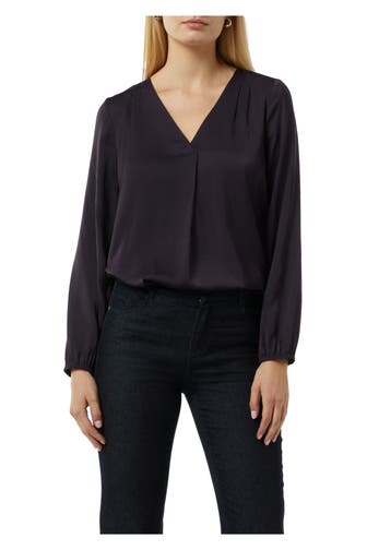 COMMA, Blusenshirt dunkellila