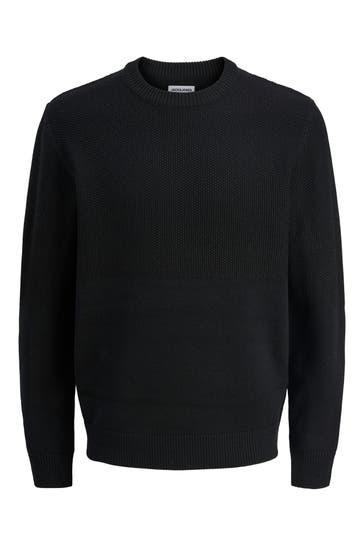 JACK & JONES Strickpullover 'Carl' schwarz