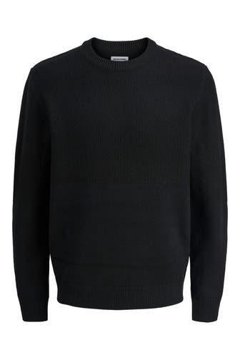 JACK & JONES Strickpullover 'Carl' schwarz