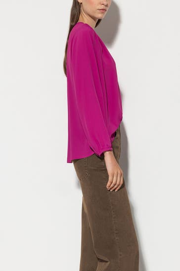 LUISA CERANO Seidenmix-Bluse pink