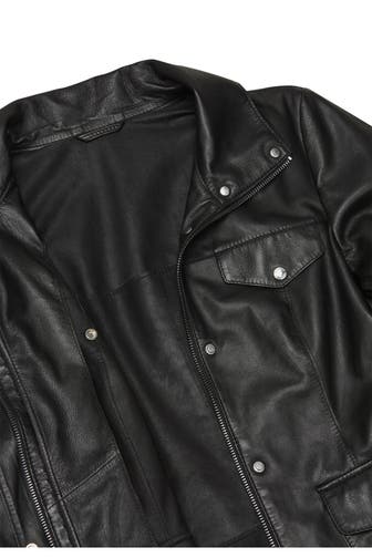 MILESTONE Lederjacke 'Peggy' schwarz