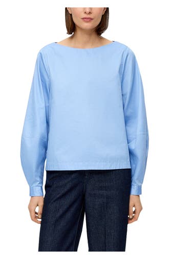 S.OLIVER BLACK LABEL Casual-Bluse hellblau