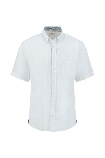 FYNCH-HATTON Kurzarmhemd weiß Regular Fit