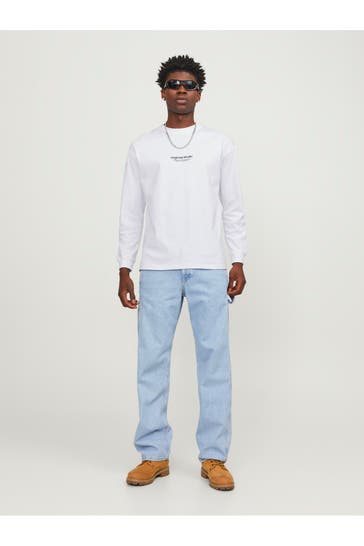 JACK & JONES Longsleeve weiß