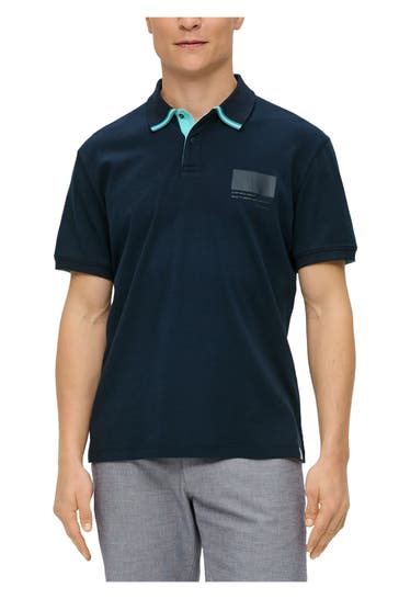 S.OLIVER Polo-Shirt dunkelblau