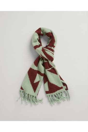 GANT Wollmixschal gemustert