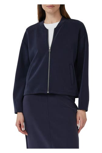 S.OLIVER Sweatjacke dunkelblau