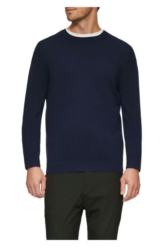 S.OLIVER BLACK LABEL Cashmere-Pullover dunkelblau