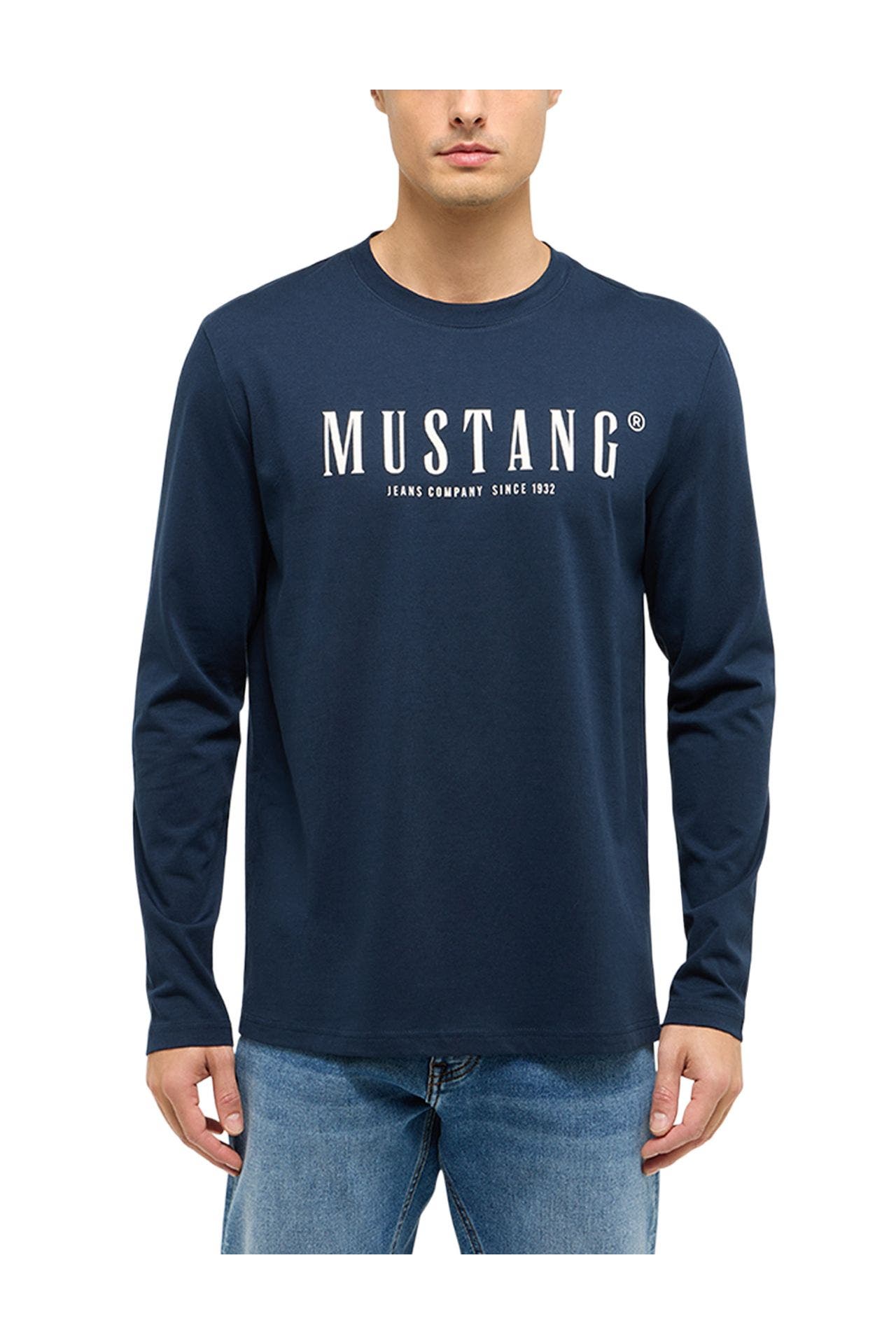 MUSTANG Longsleeve 'Asheville' dunkelblau, Bild 1