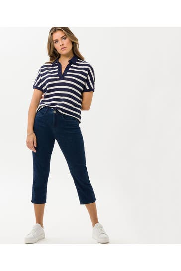 BRAX Stoffhose dunkelblau