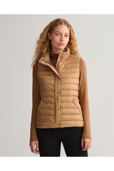 GANT Light-Daunenwestweste hellbraun