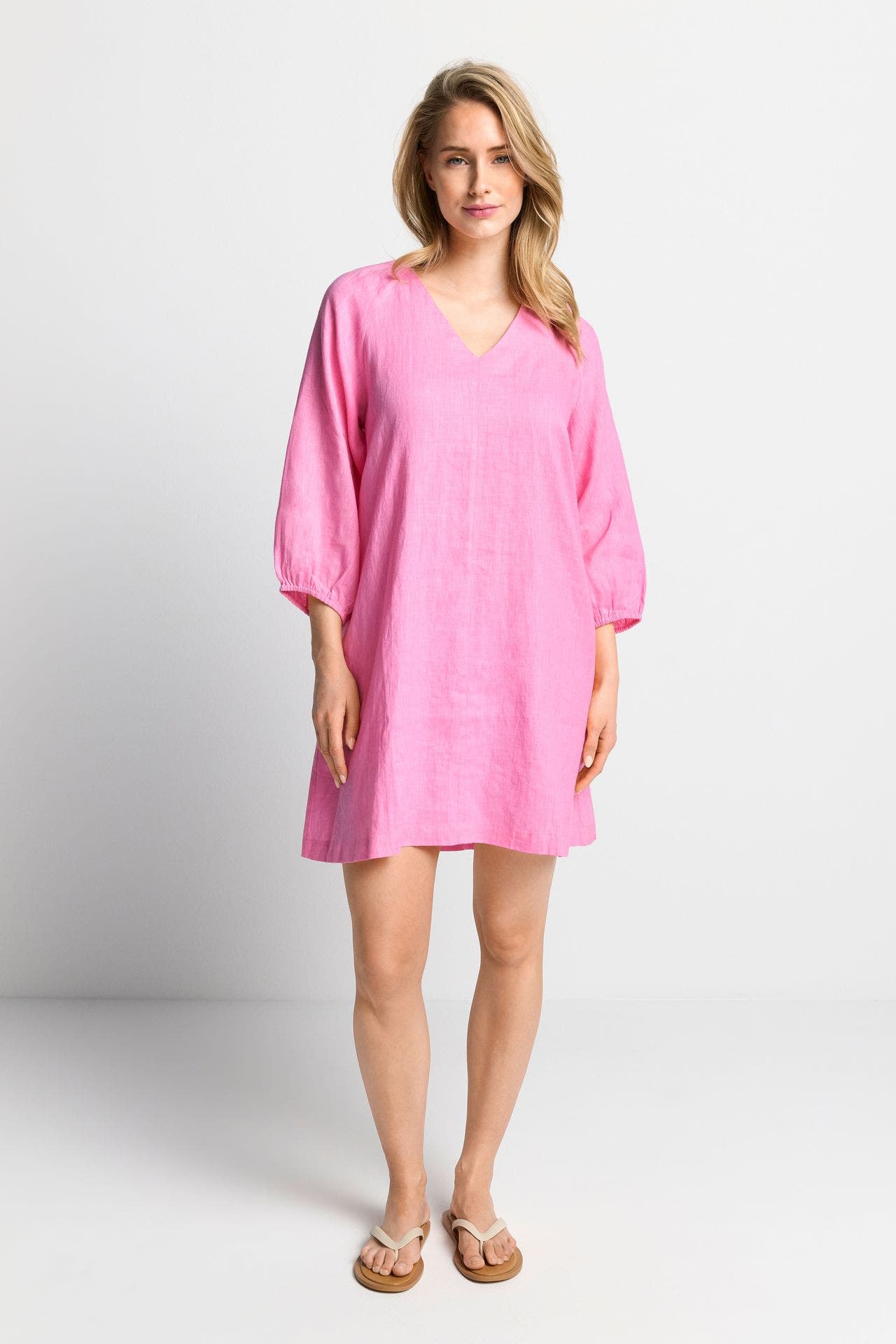 RICH & ROYAL Leinenkleid pink, Bild 1