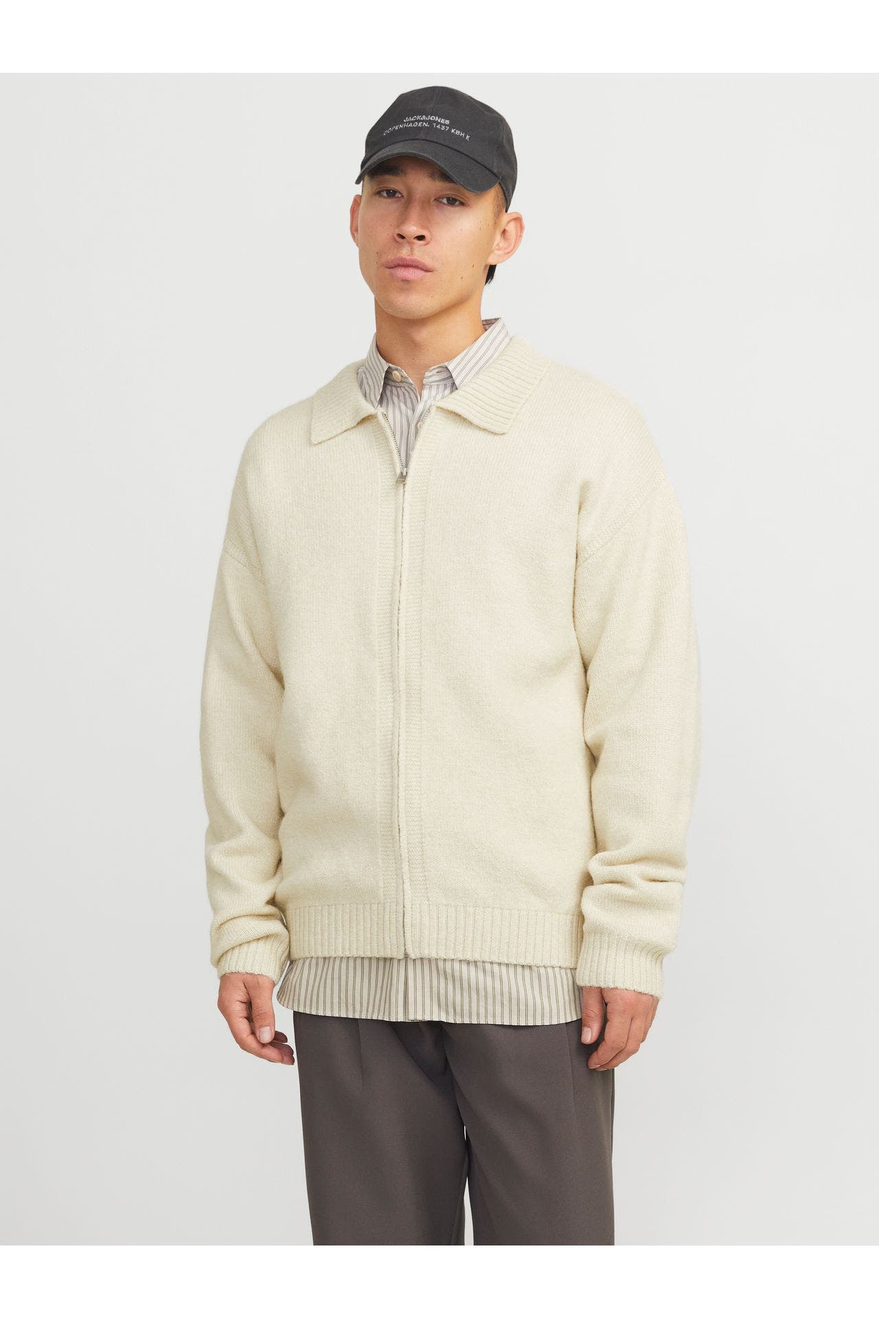 JACK & JONES Strickjacke 'JPRCCFox' creme, Bild 1
