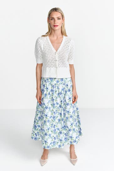 RICH & ROYAL Strickjacke weiß