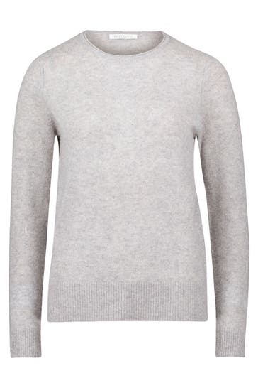 BETTY & CO Kaschmirpullover hellgrau meliert
