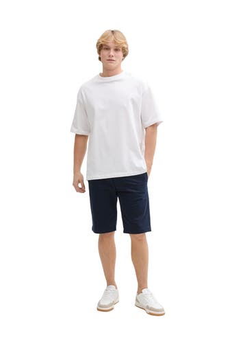 TOM TAILOR Chino-Shorts nachtblau