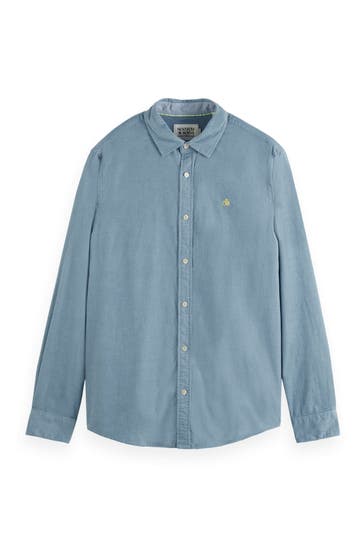 SCOTCH & SODA Cordhemd türkis