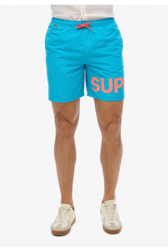 SUPERDRY Badeshorts türkis