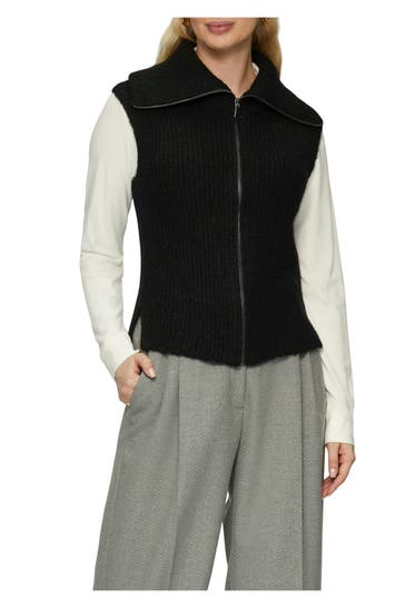 S.OLIVER BLACK LABEL Wollmix-Pullunder schwarz