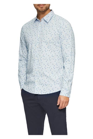 S.OLIVER Casual-Hemd Slim Fit gemustert